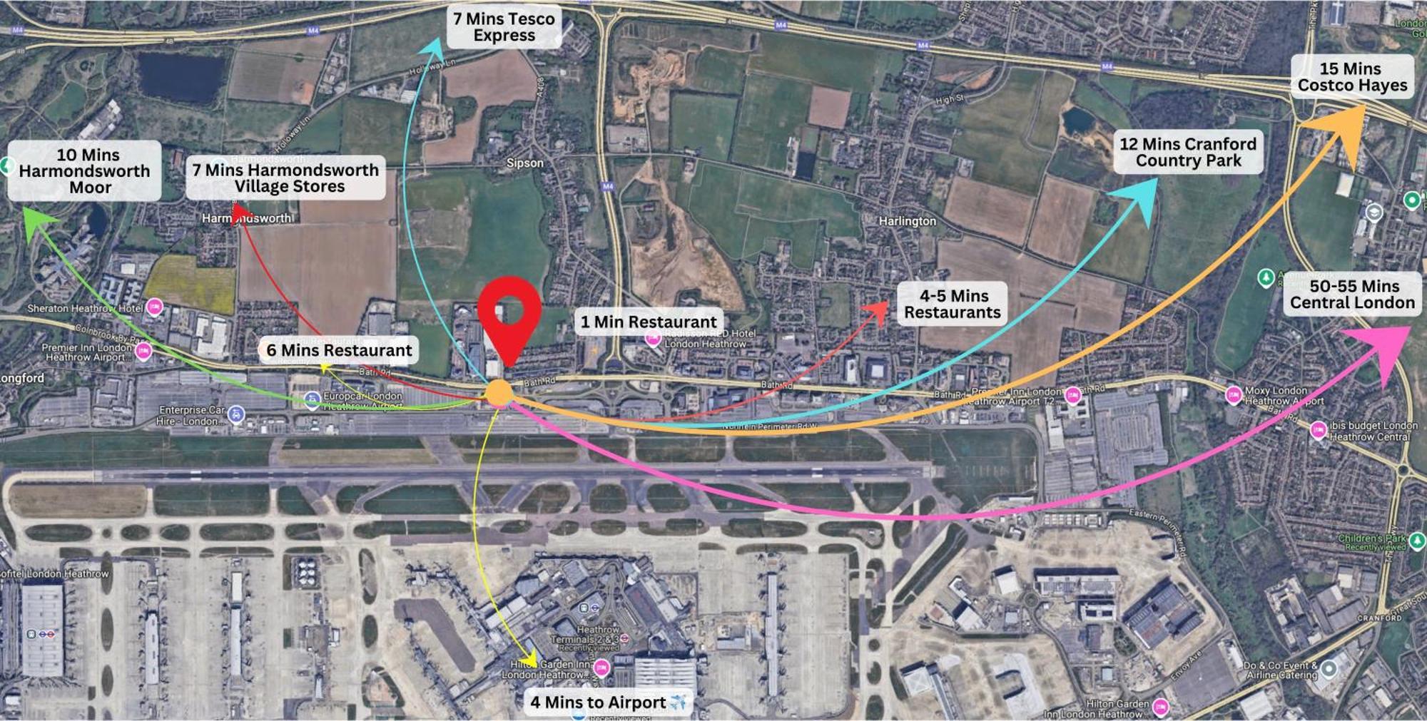 Airport Comfy Stay Harmondsworth Exteriör bild